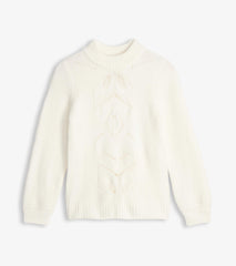 Hatley Petal Cable Sweater - Winter White