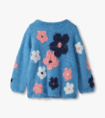 Hatley Girls Floral Cluster Furry Sweater
