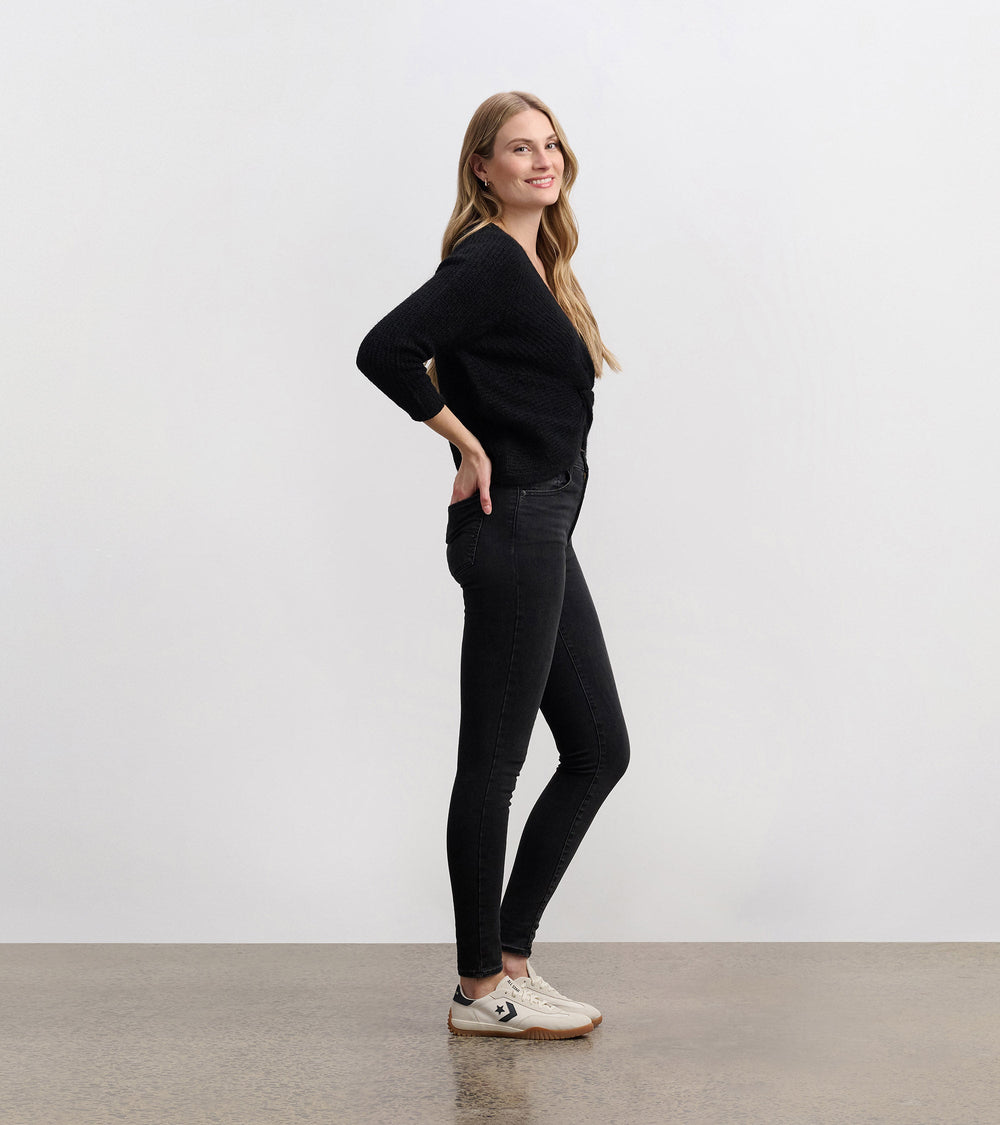 Hatley Cross Over Sweater - Black