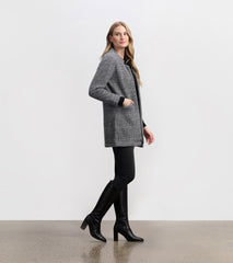 Hatley Cozy Open Blazer - Black Check