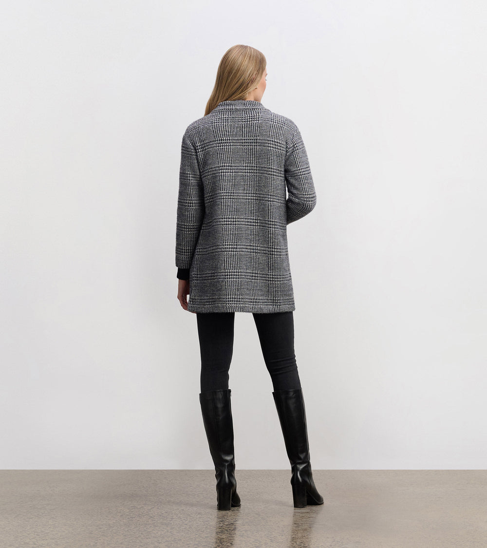 Hatley Cozy Open Blazer - Black Check