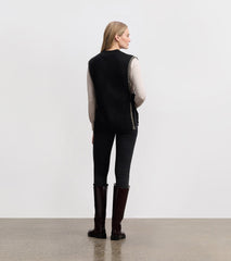 Hatley Side-Tie Sweater Vest - Black