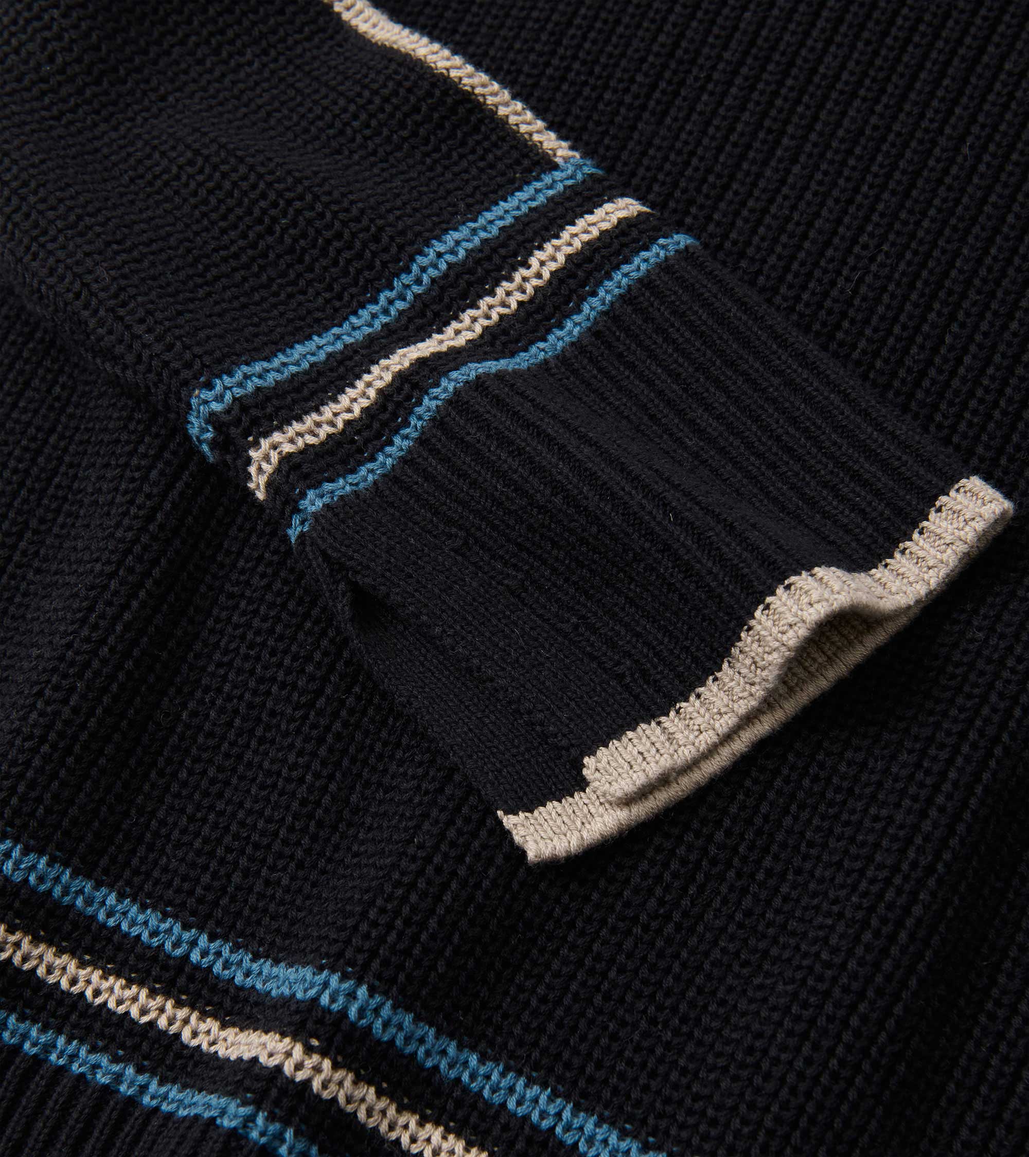 Hatley Raglan Stripes Pullover - Black