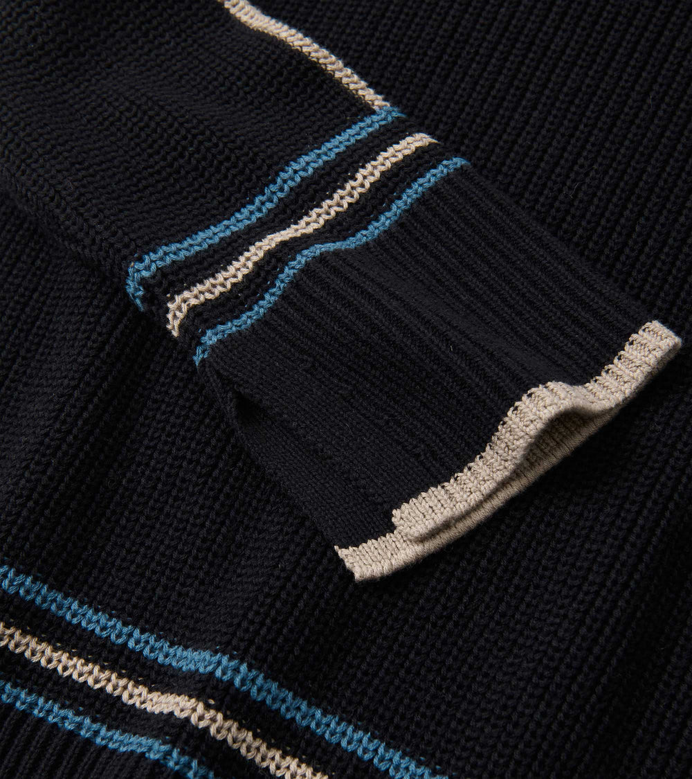 Hatley Raglan Stripes Pullover - Black