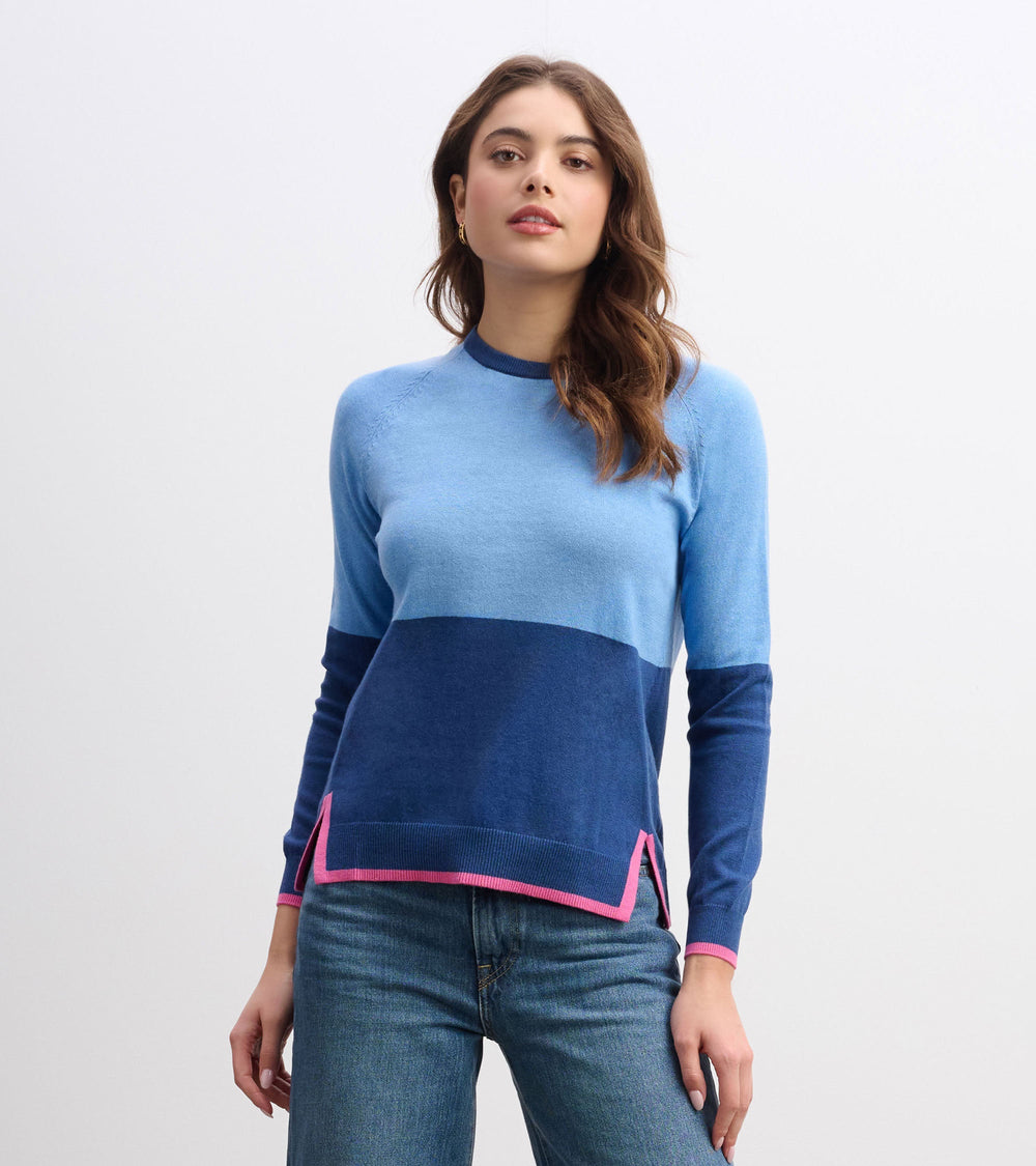 Hatley Olivia Sweater - Blue Color Block