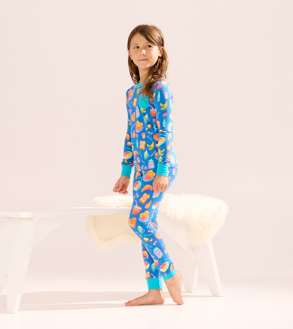 Hatley Girls Breakfast Bamboo Pajama Set