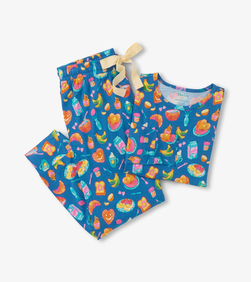 Hatley Women's Breakfast Bamboo Pajama Set