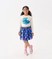 Hatley Girls Bursted Hearts Sequin Skirt