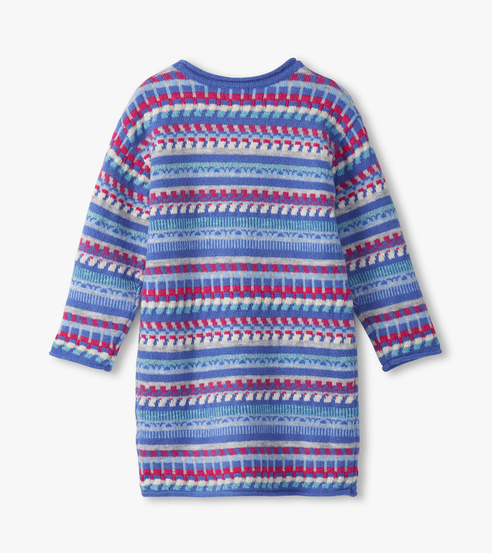 Hatley Girls Blueberry Stripe Sweater Dress