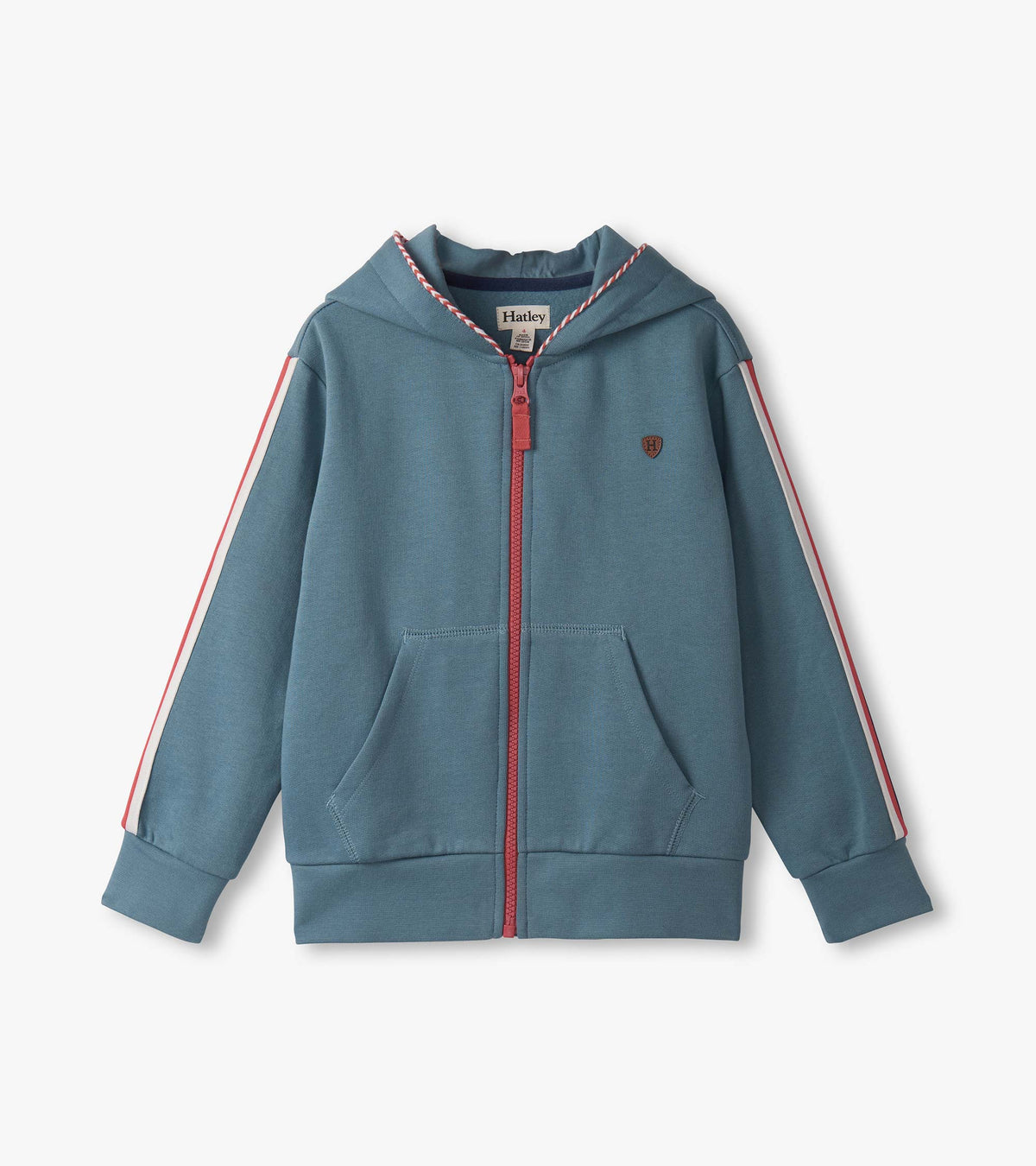 Hatley Boys Blue Stone Zip-Up Hoodie