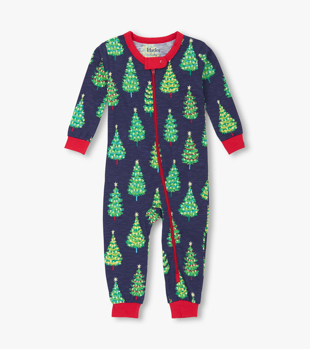 Hatley Baby Boys Bottle Brush Trees Glow in the Dark Cotton Sleeper