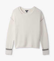 Hatley Waffle Knit Sweater - Cream