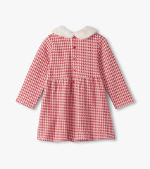 Hatley Baby & Toddler Girls Red Houndstooth Fun Trim Dress