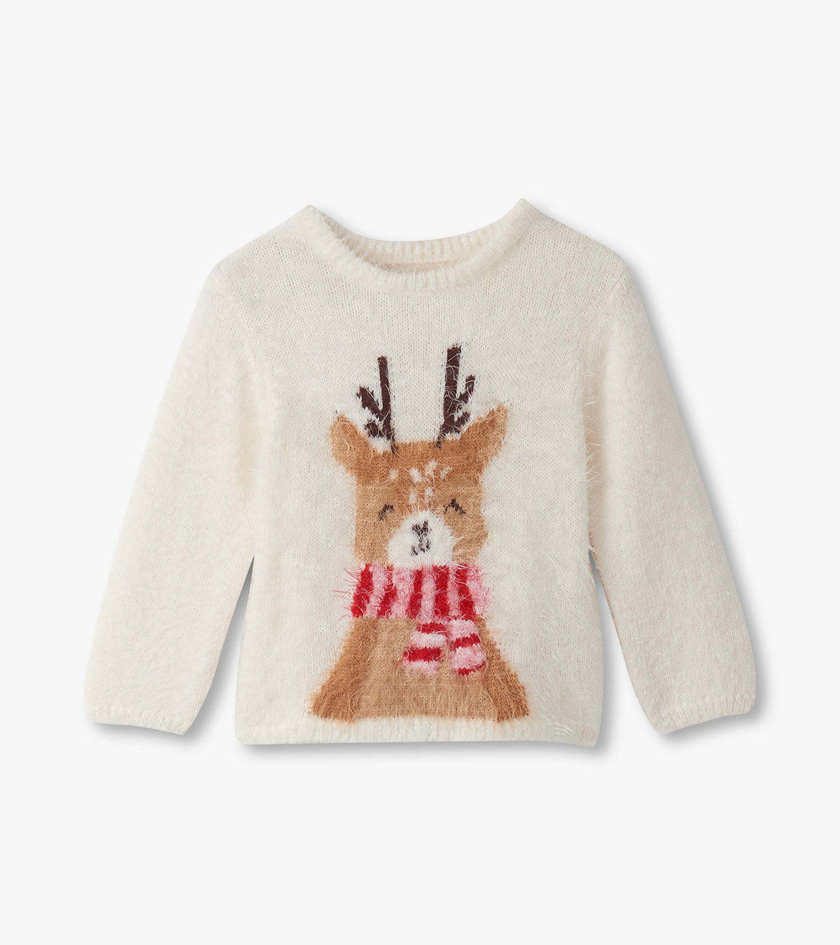 Hatley Baby & Toddler Girls Reindeer Furry Sweater