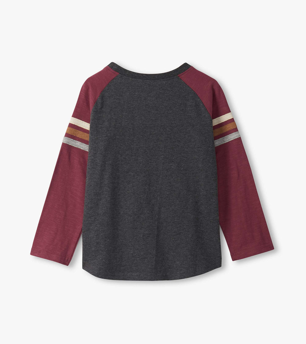 Hatley Boys Eagle Long Sleeve Raglan T-Shirt