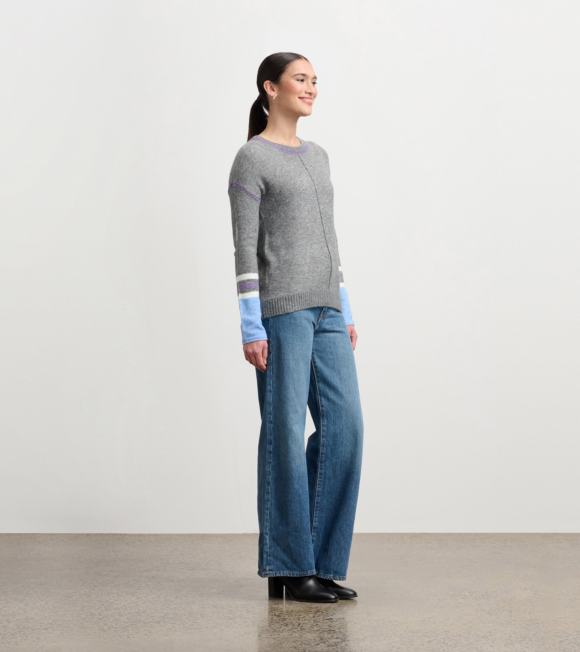 Hatley Avery Sweater - Charcoal Melange