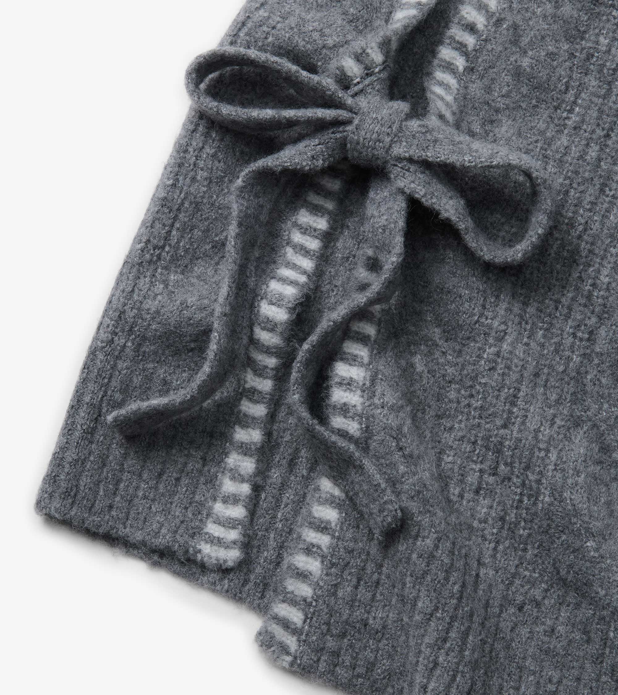 Hatley Side-Tie Sweater Vest - Charcoal Melange