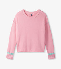 Hatley Waffle Knit Sweater - Fuchsia Pink