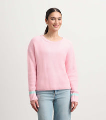 Hatley Waffle Knit Sweater - Fuchsia Pink