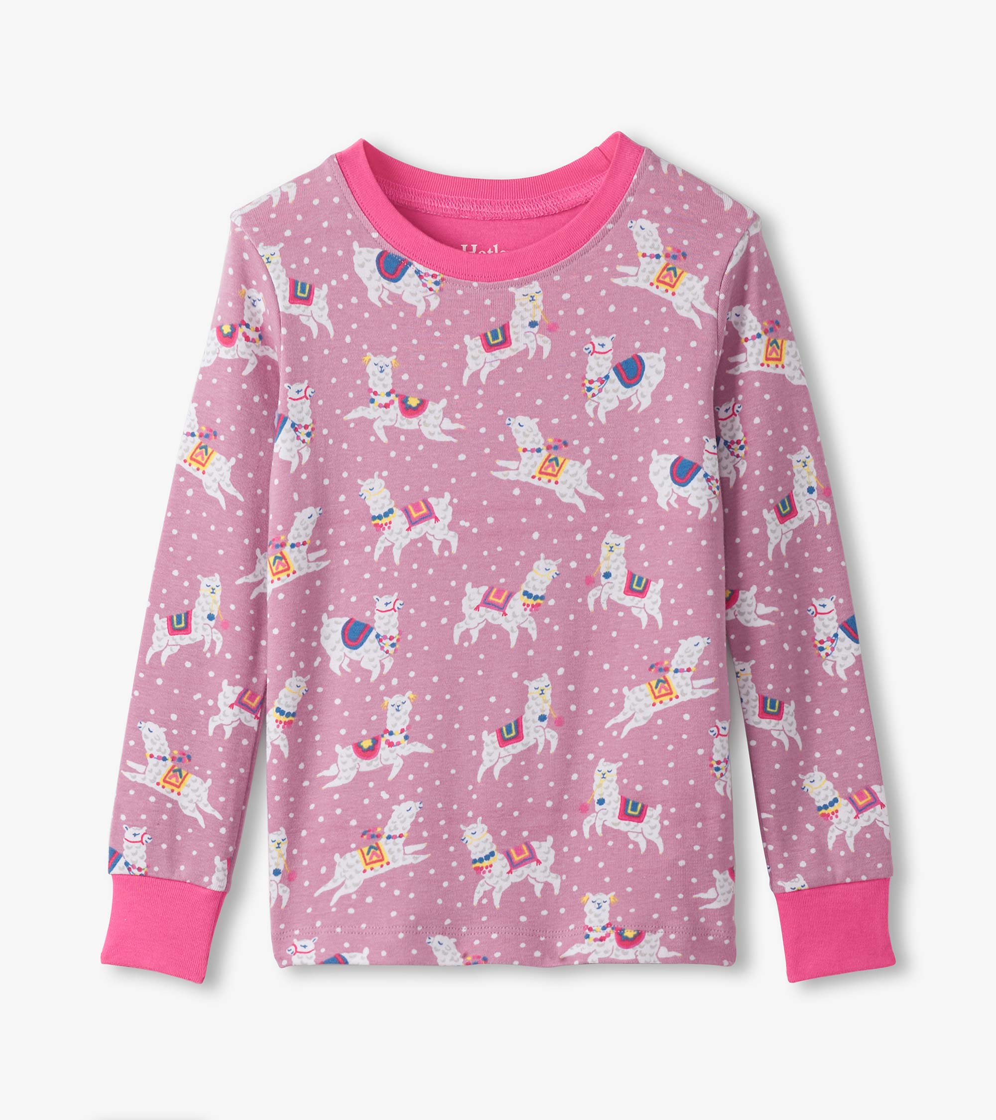 Hatley Girls Dancing Alpacas Cotton Pajama Set