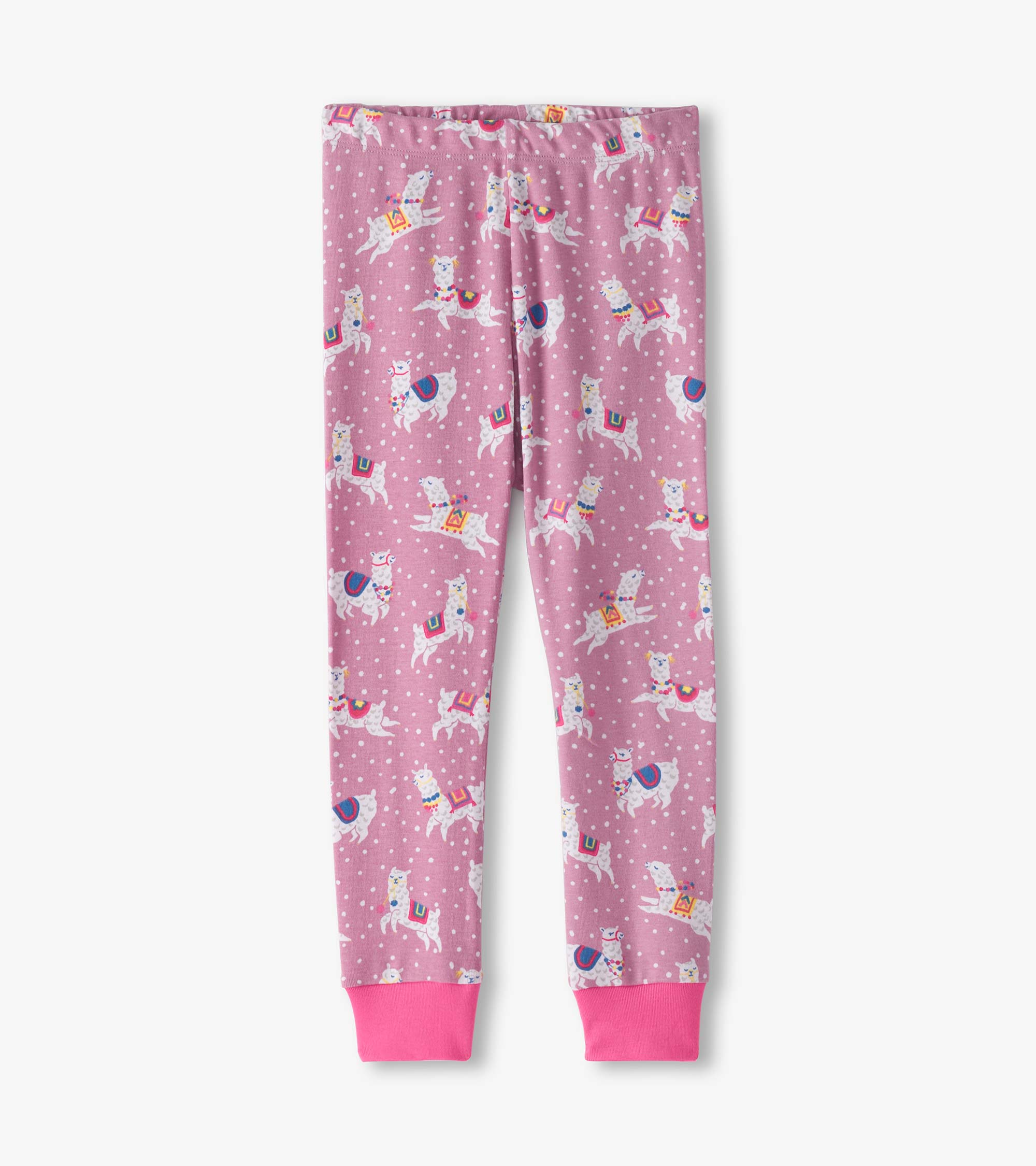 Hatley Girls Dancing Alpacas Cotton Pajama Set
