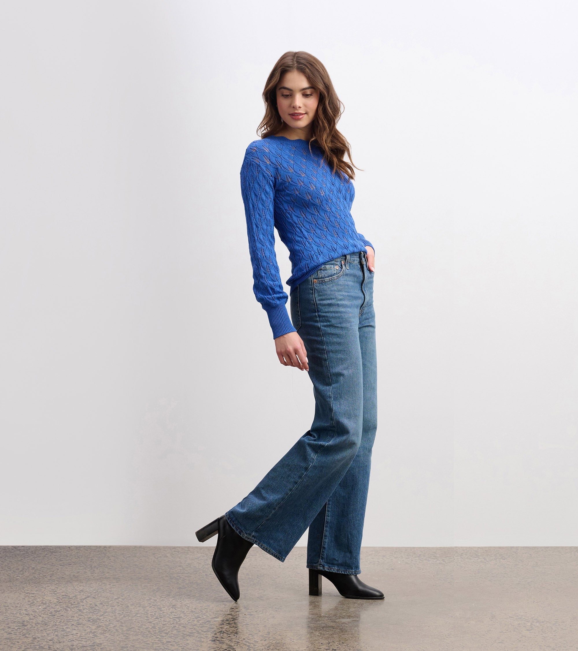 Hatley Iris Sweater - Denim Blue