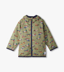 Hatley Boys Duck Decoys Zip-Up Lightweight Rain Jacket
