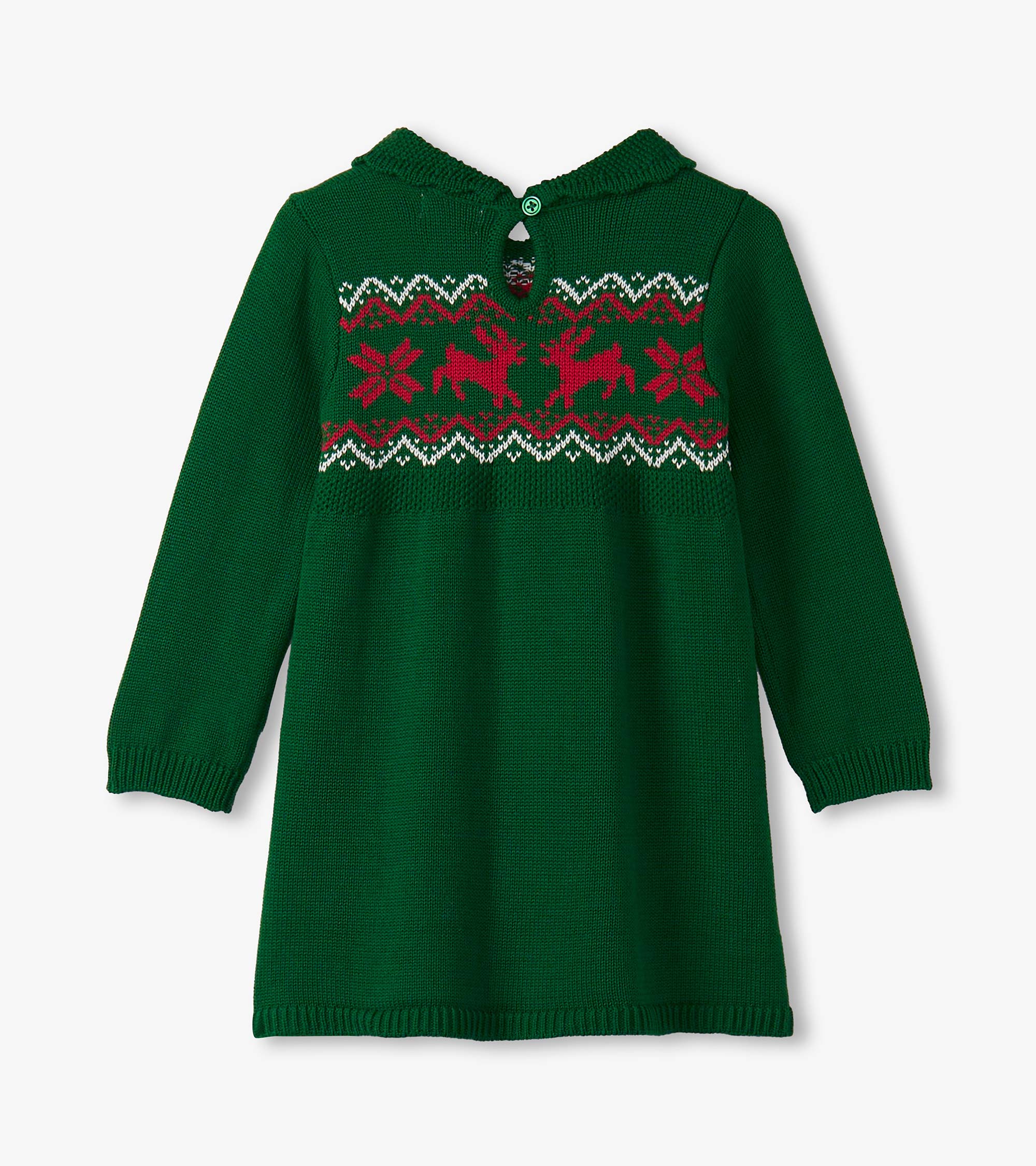Hatley Baby & Toddler Girls Eden Green Cable Knit Sweater Dress