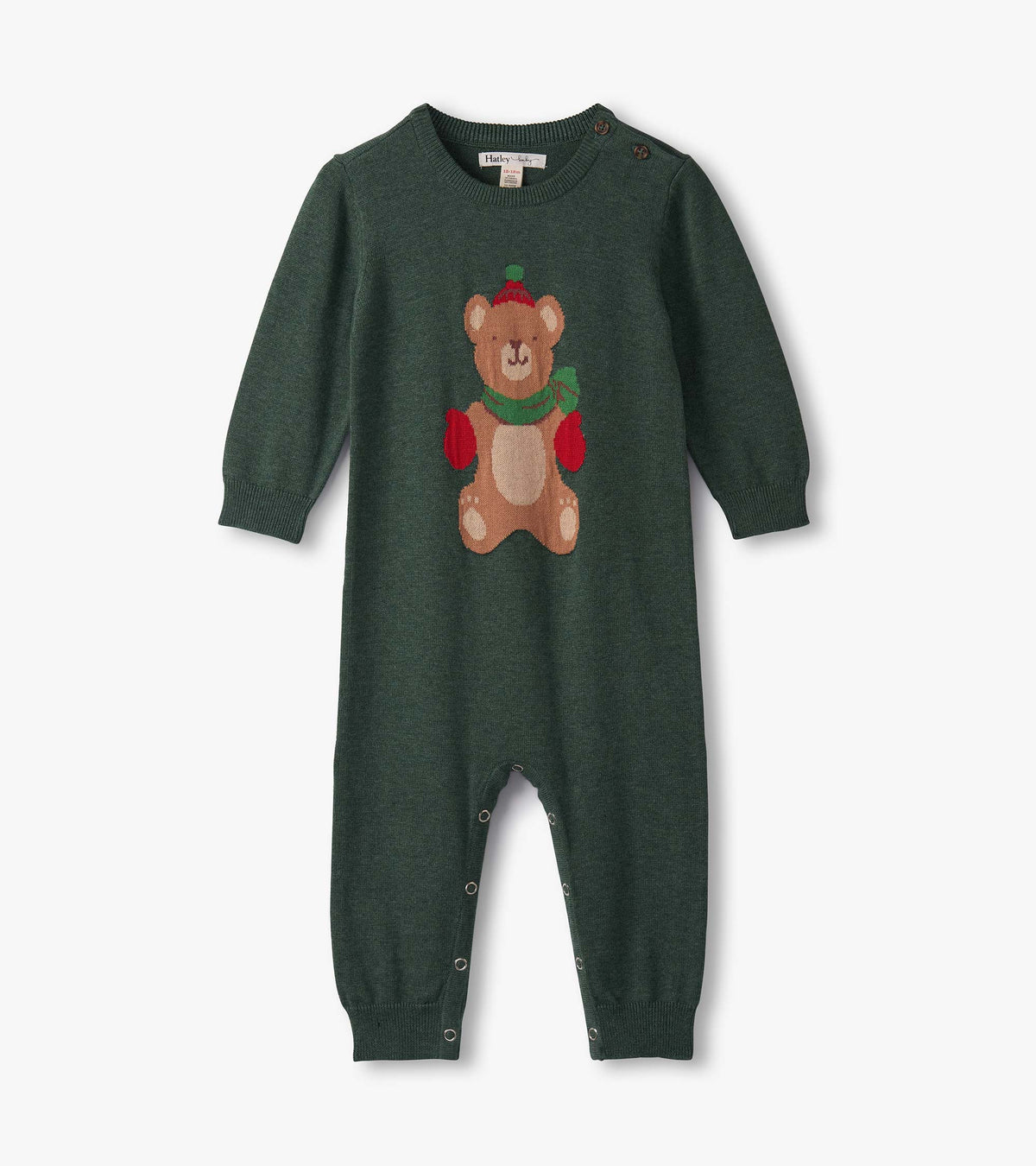 Hatley Baby Boys Teddy Bear Sweater Romper