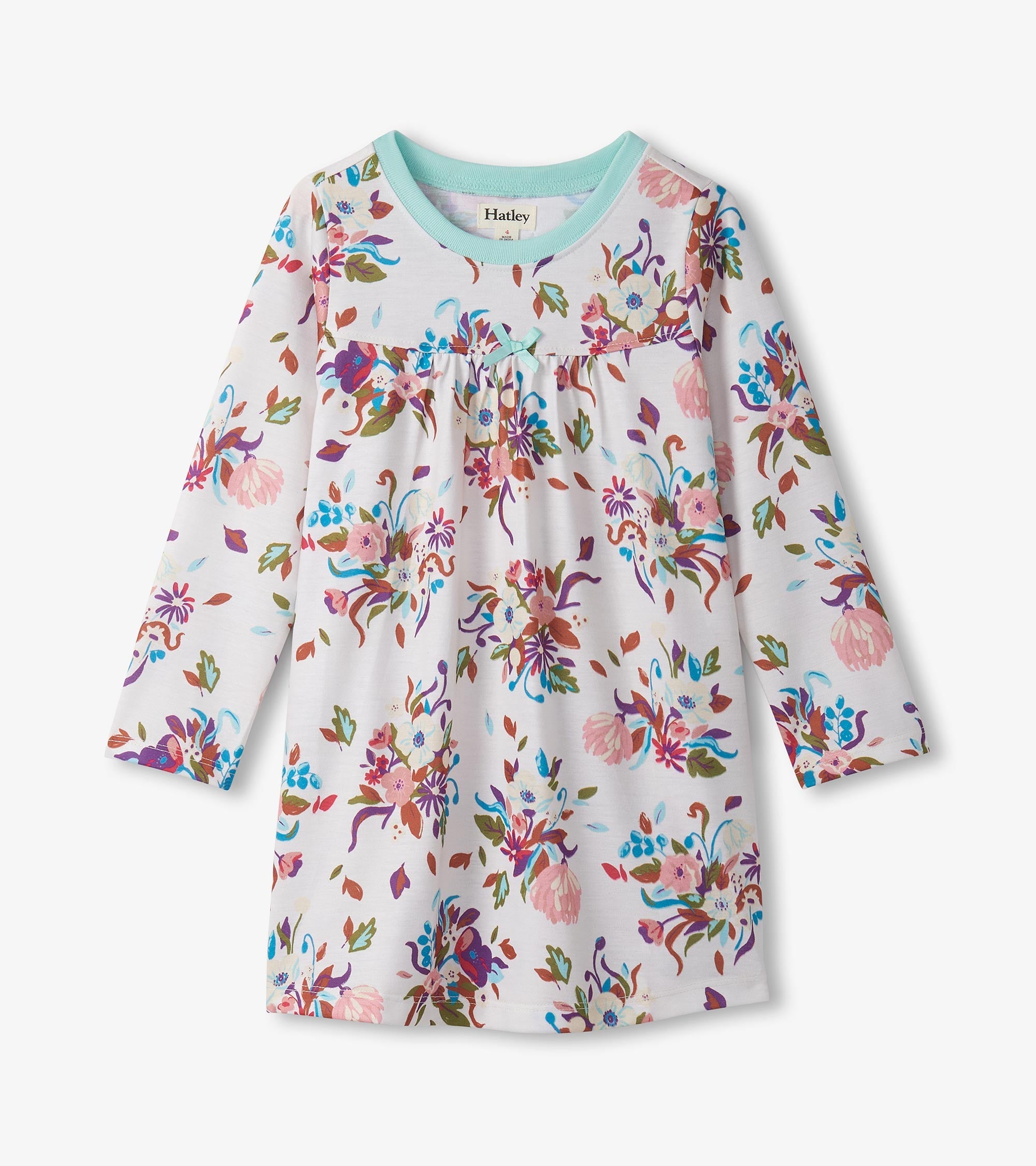 Hatley Girls Fall Floral Long Sleeve Nightdress