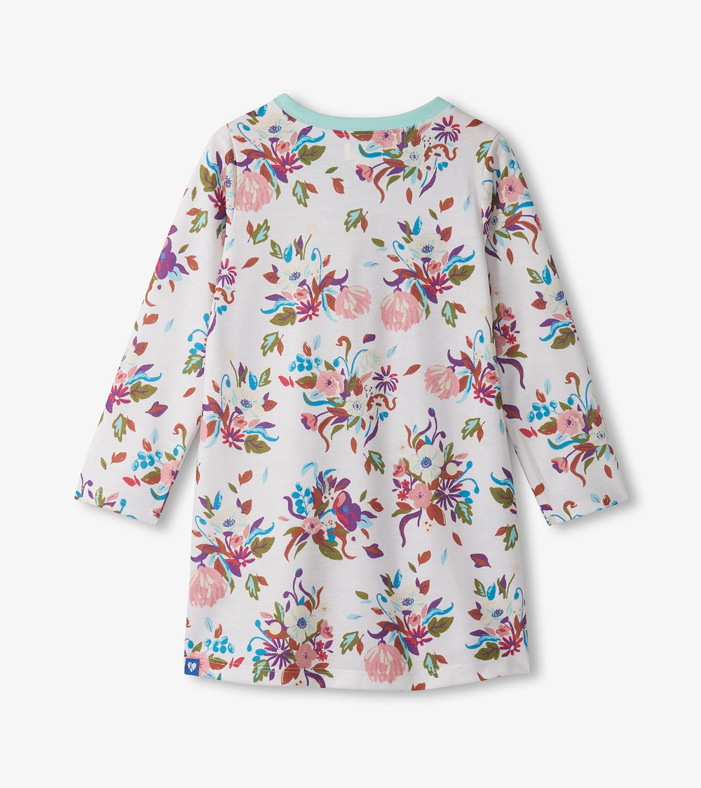Hatley Girls Fall Floral Long Sleeve Nightdress