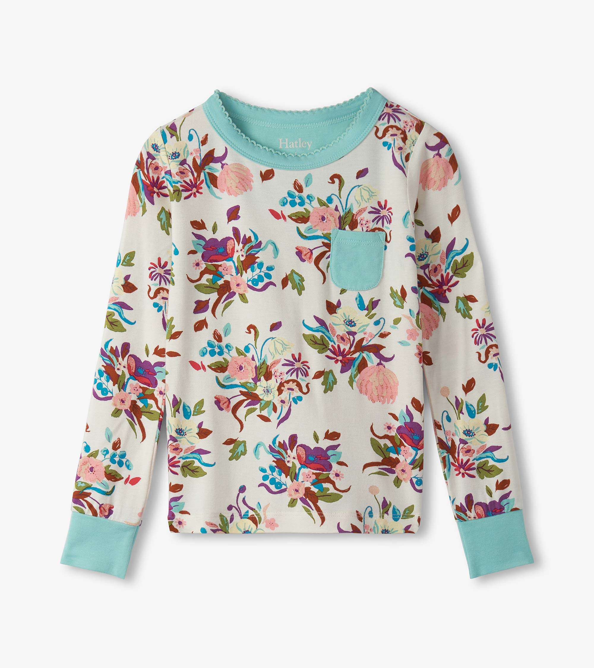Hatley Girls Fall Floral Bamboo Pajama Set