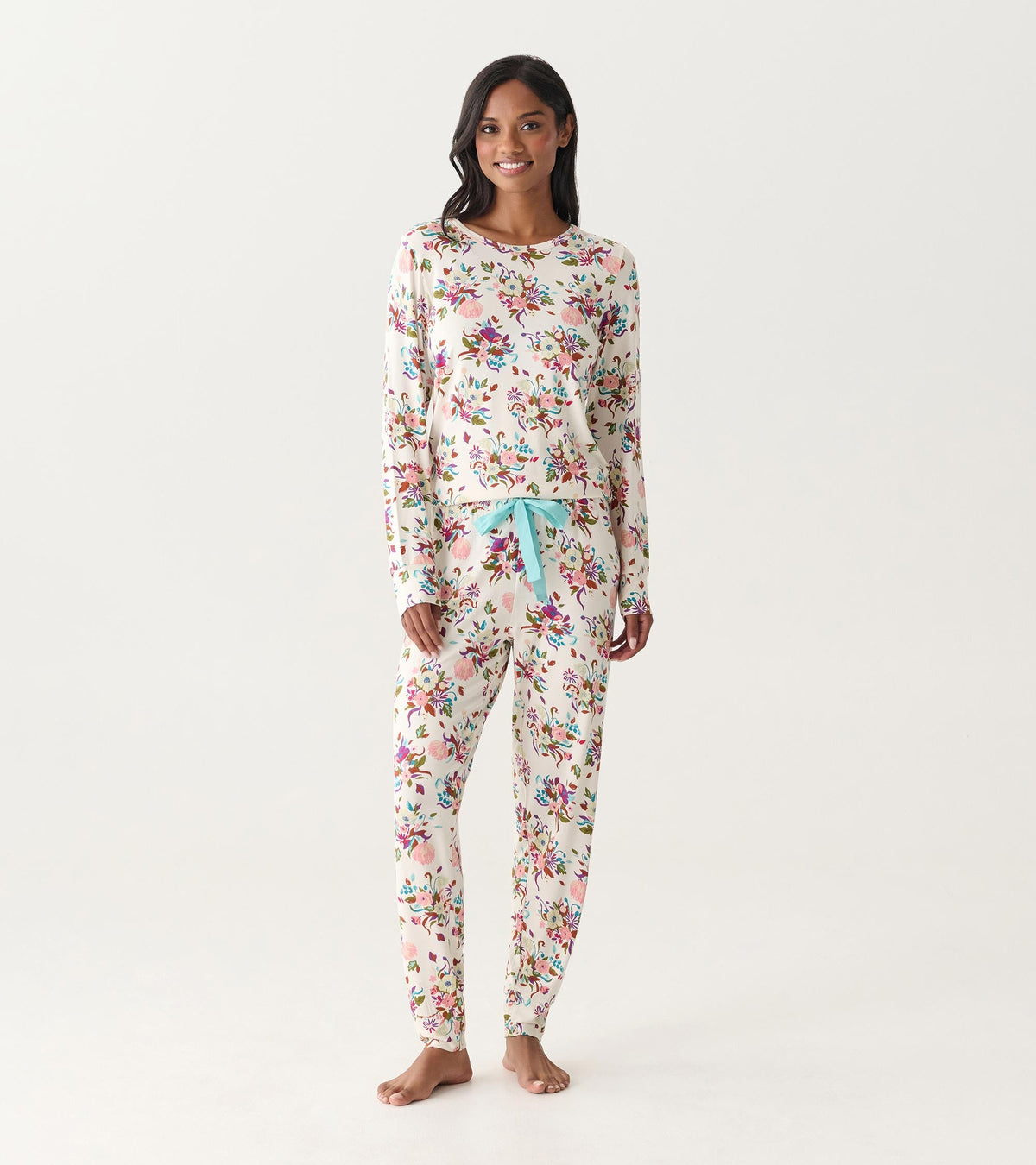 Hatley Women's Fall Floral Bamboo Pajama Set