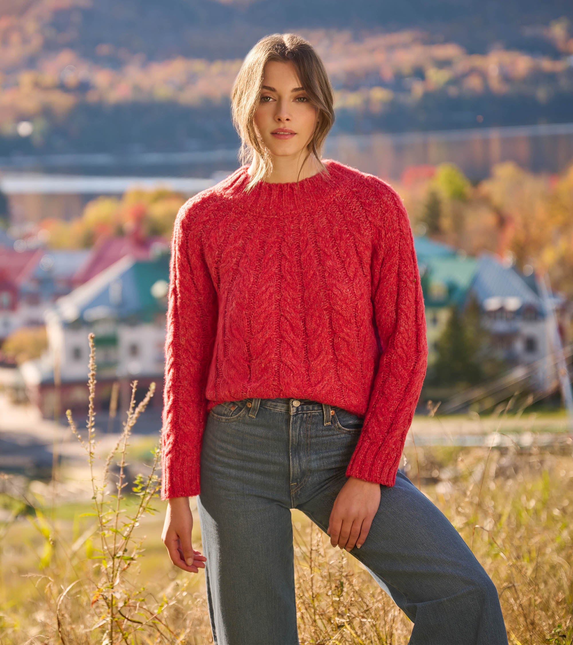 Hatley Dylan Cable Knit Sweater - Red