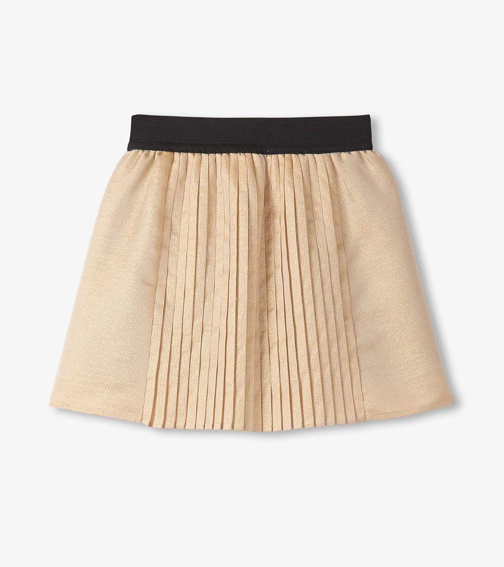 Hatley Girls Gold Pleated Fun Skirt