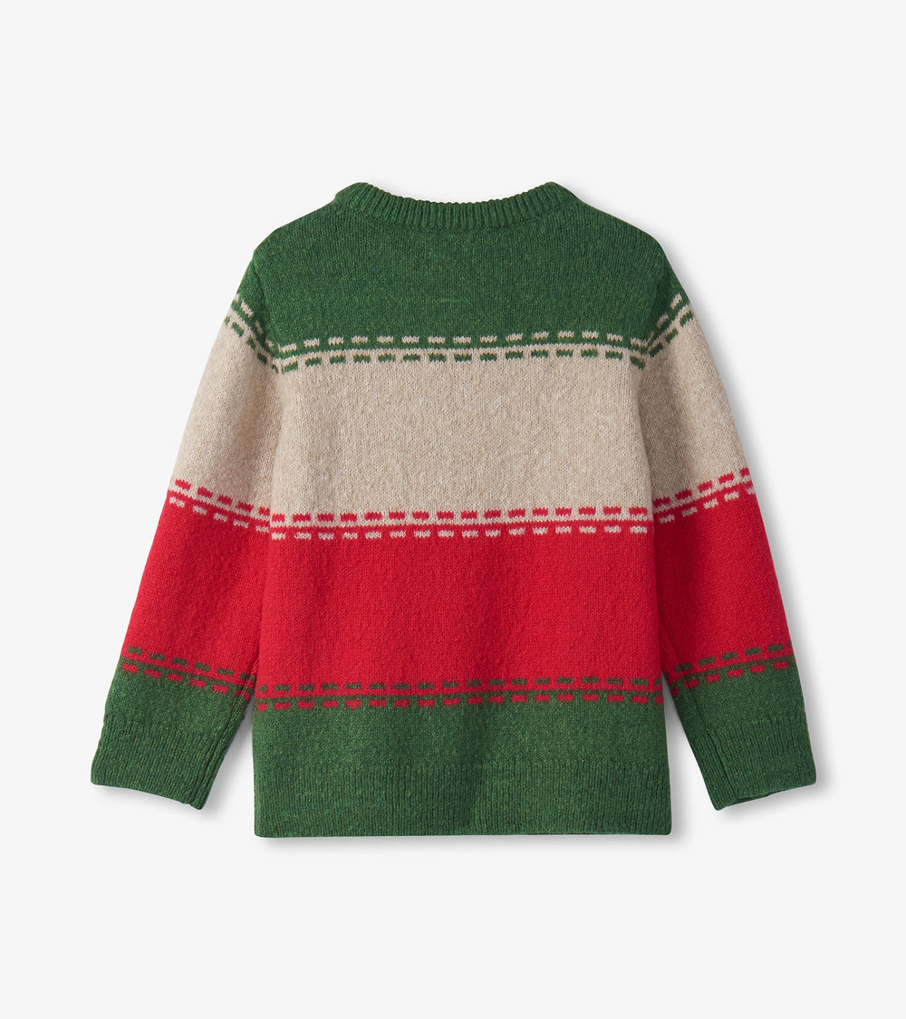 Hatley Boys Holiday Combo Crew Neck Sweater