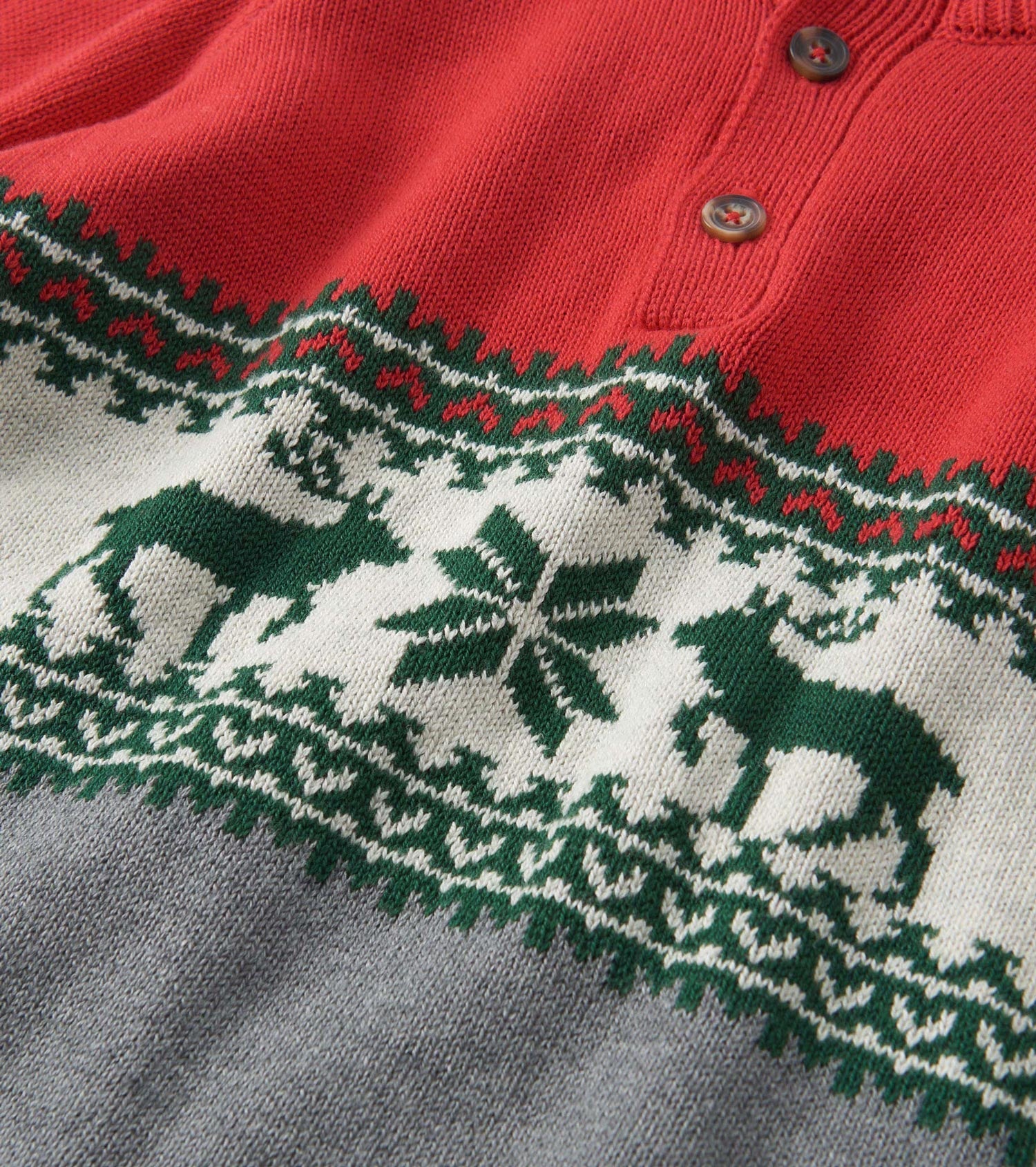 Hatley Boys Holiday Elk Mockneck Sweater