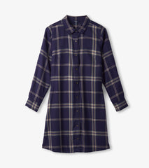 Hatley Cara Shirt Dress - Heirloom Navy Plaid