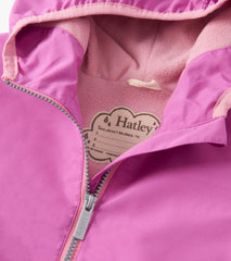 Hatley Girls Heart Swans Color Changing Zip-Up Rain Jacket