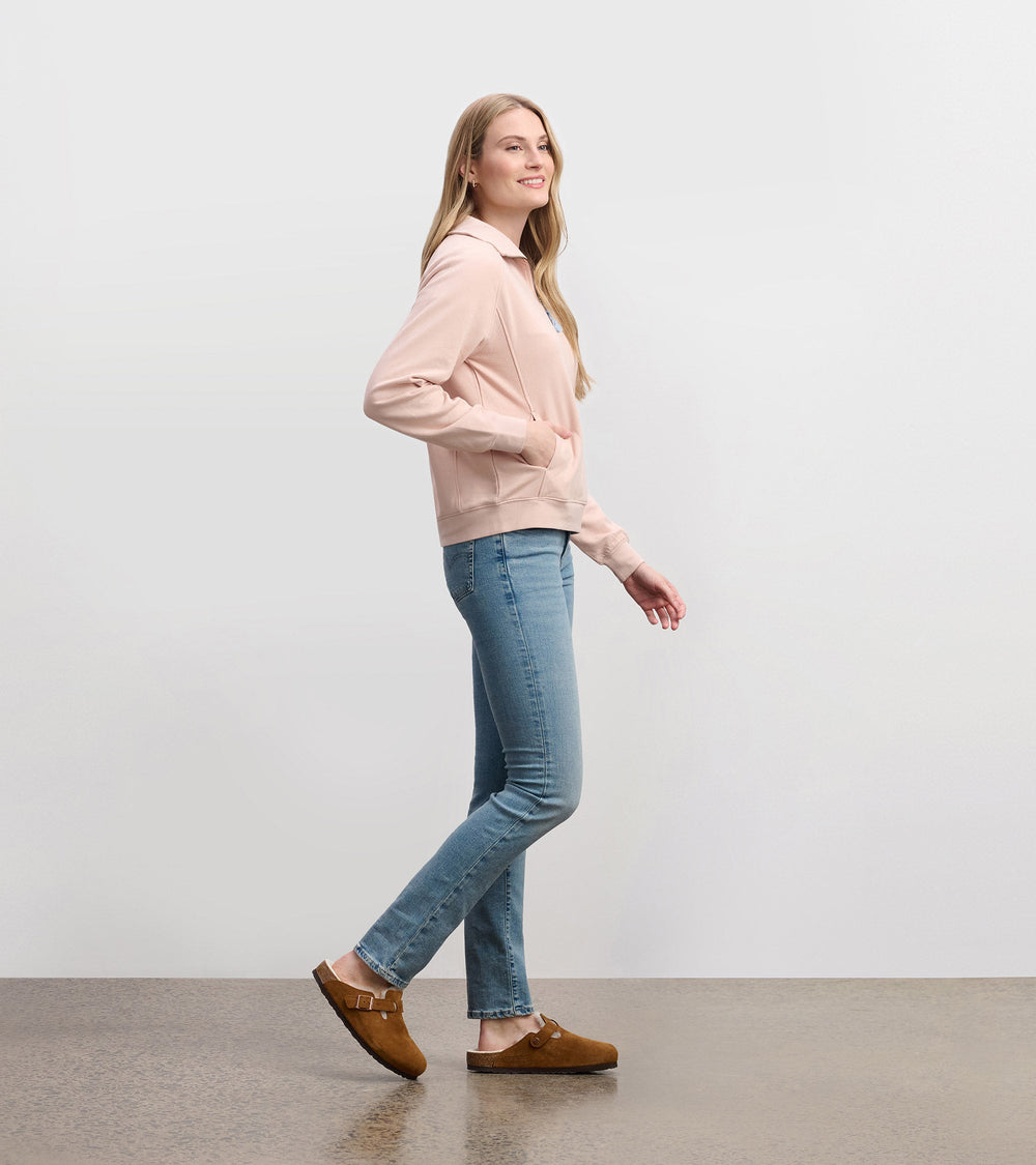 Hatley Mock Neck Pullover - Pink