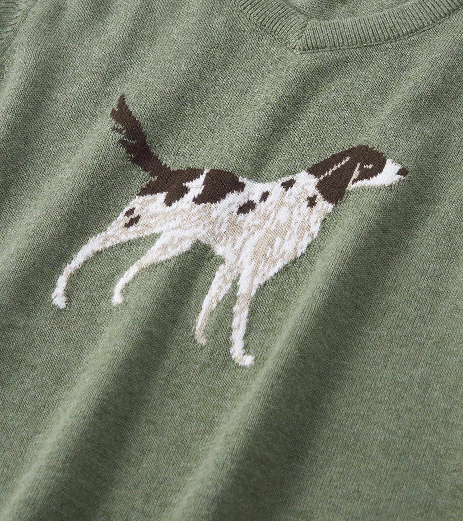 Hatley Boys Hunting Dogs V-Neck Sweater