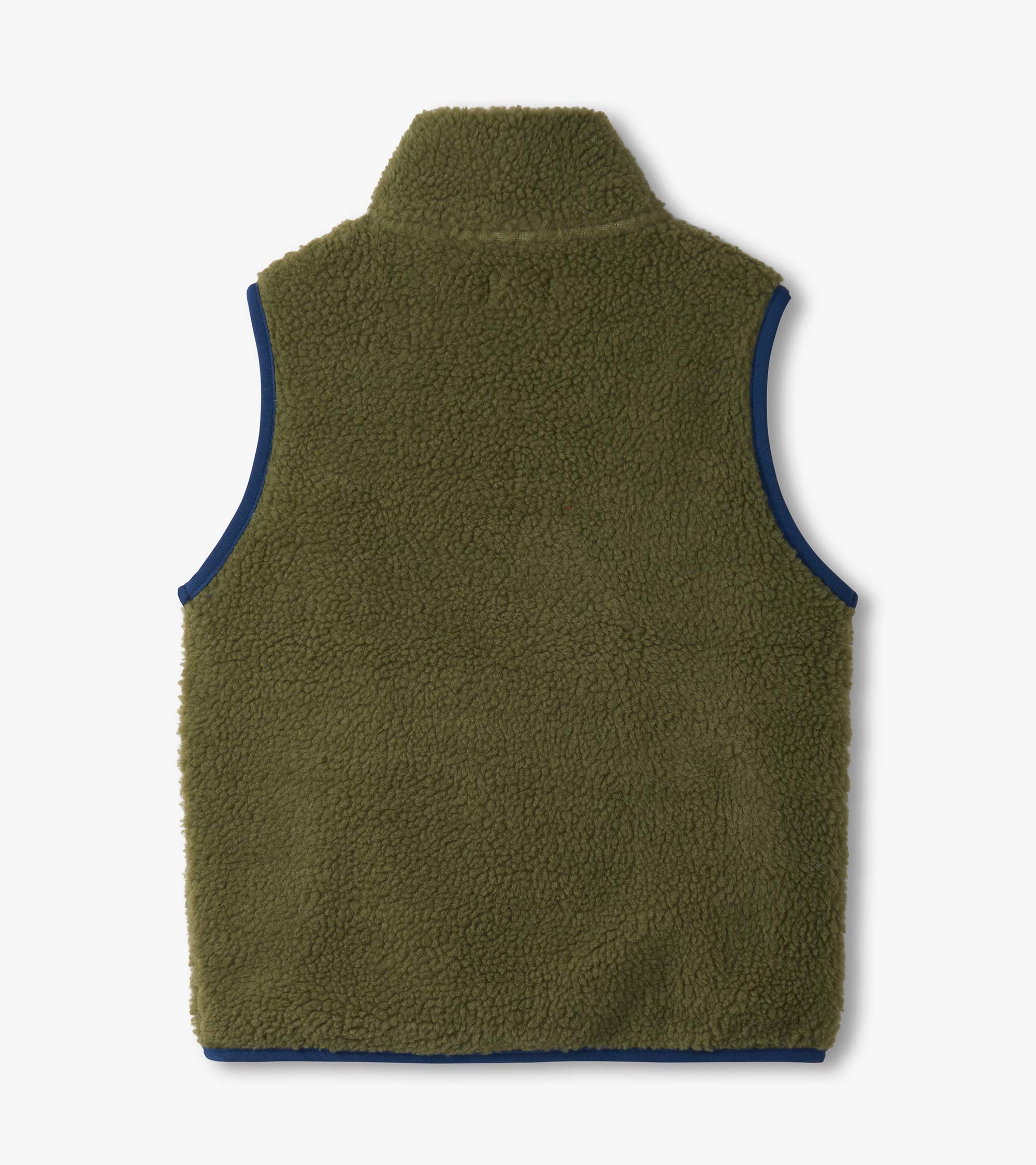 Hatley Boys Loden Green Faux Sherpa Vest