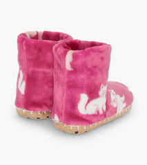 Hatley Girls Little Kitties Fuzzy Fleece Slippers