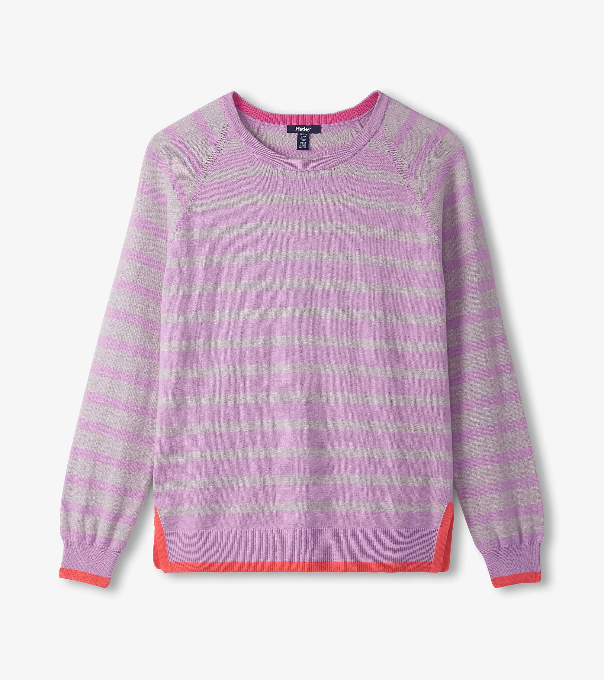Hatley Olivia Sweater - Lilac Pink Stripes