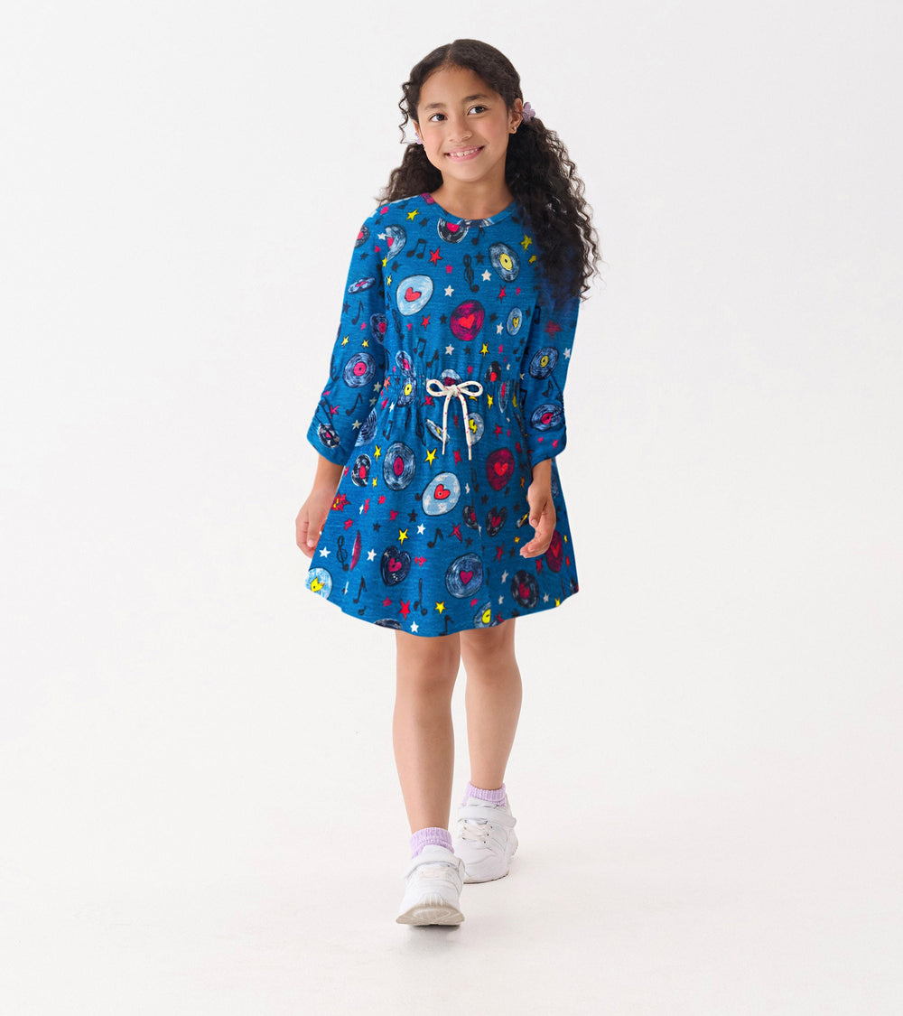 Hatley Girls Love of Music Cinched Waist Dress