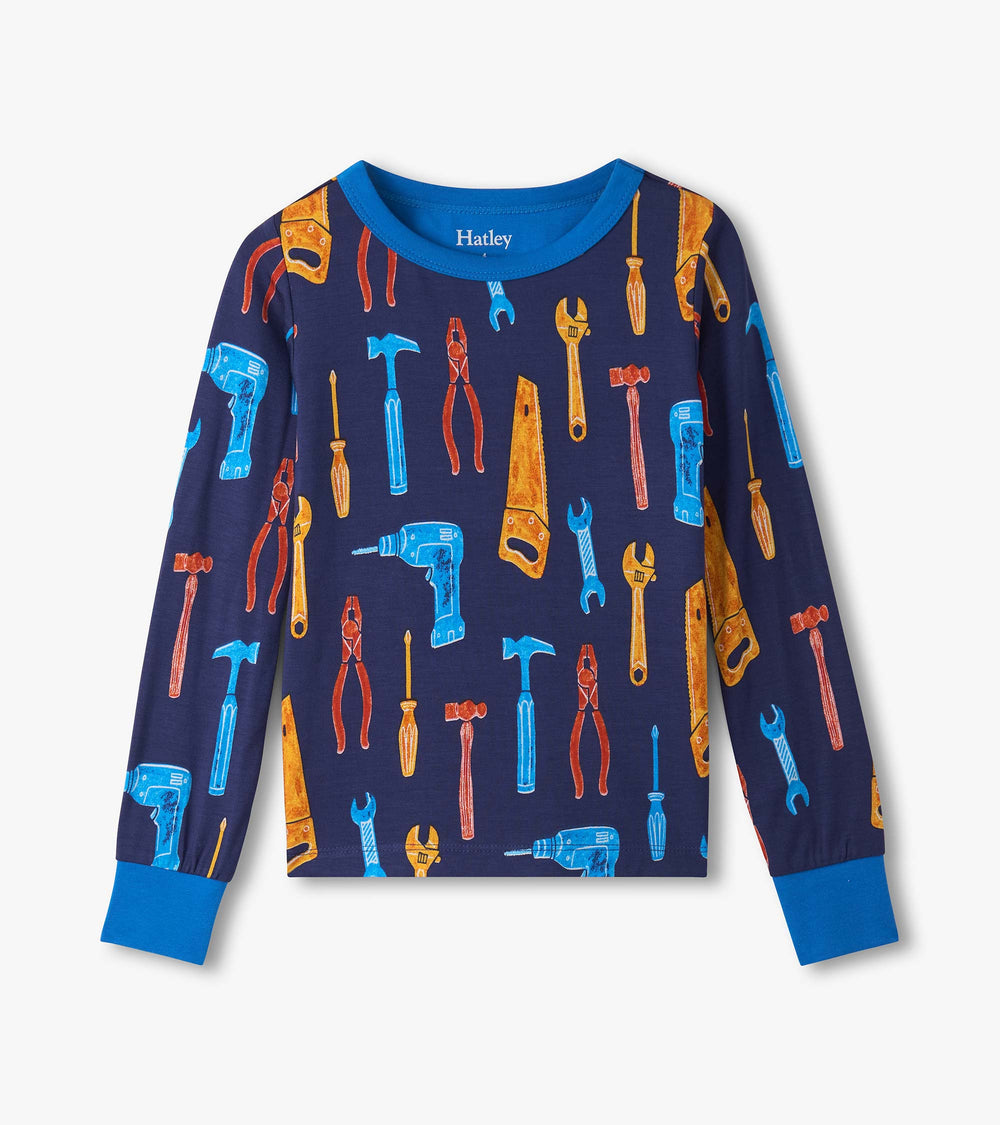 Hatley Boys Lots of Tools Bamboo Pajama Set