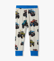 Hatley Boys Mega Monster Trucks Bamboo Pajama Set