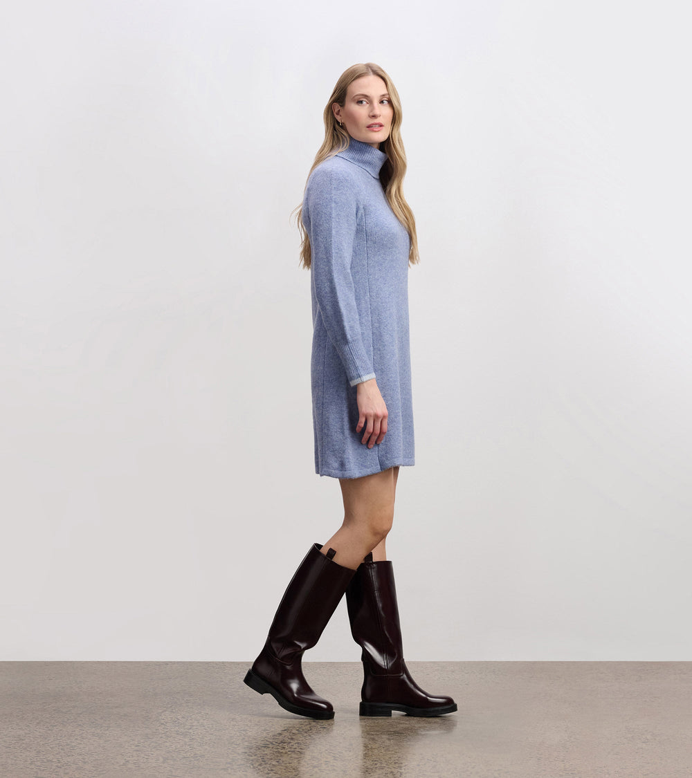 Hatley Swing Sweater Dress - Light Denim