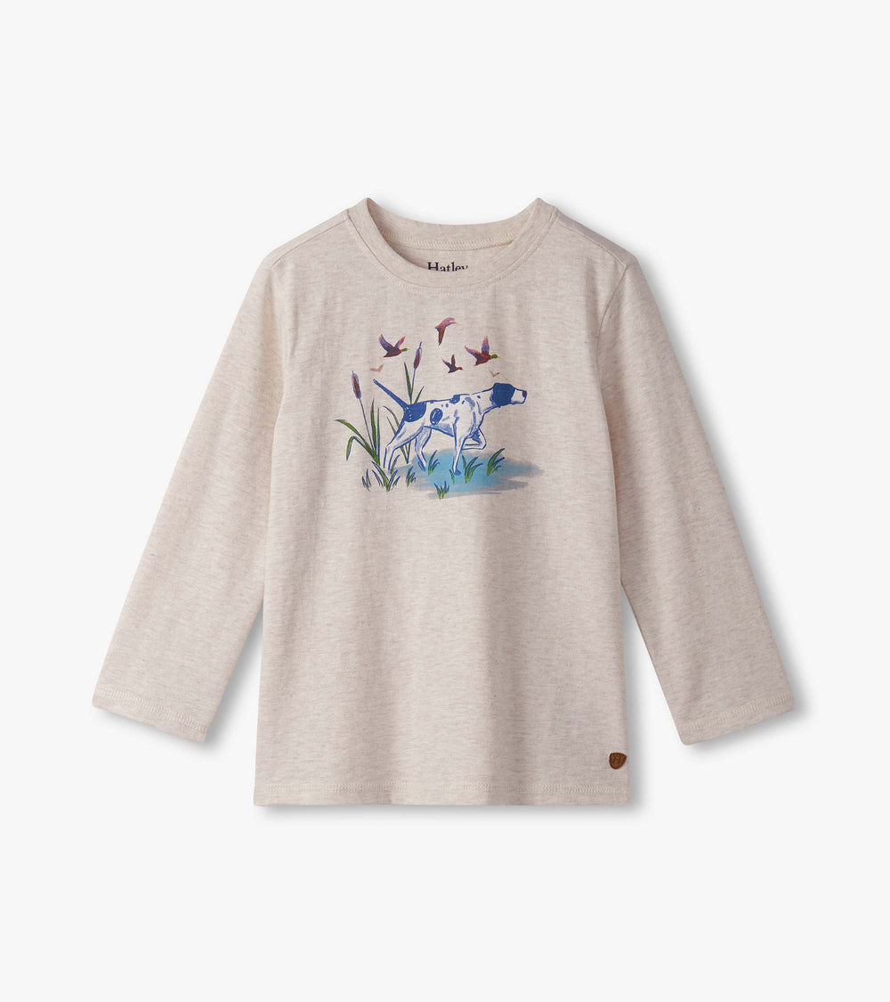 Hatley Boys Hunting Dogs Long Sleeve Graphic Tee