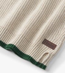 Hatley Boys Oatmeal Melange Button Neck Sweater